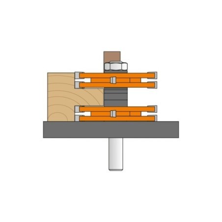 Tenon cutting router bits
