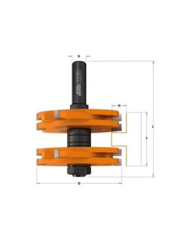 Tenon cutting router bits