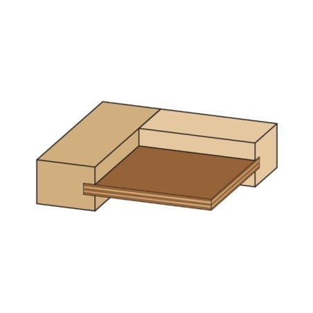 Jeu de fraises réglables pour joints tenon et mortaise