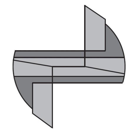 Straight cutters with threaded shank