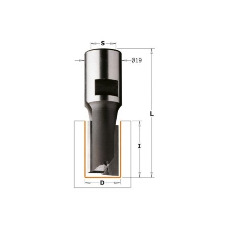 Straight cutters with threaded shank