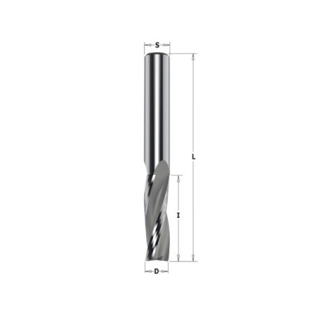 Solid carbide upcut spiral bits