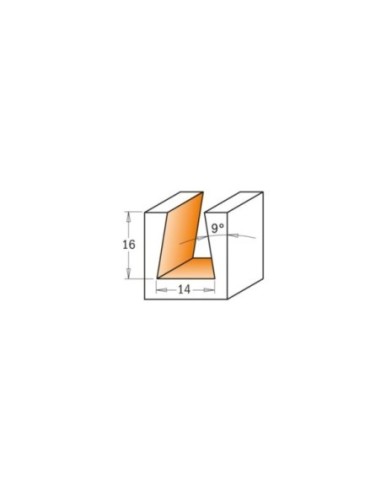 9° dovetail cutter
