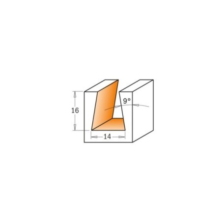 9°-Zinkenfräser