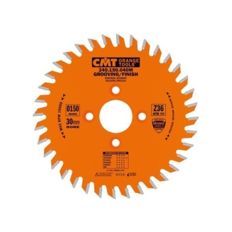 Industrial grooving/finish circular saw blades