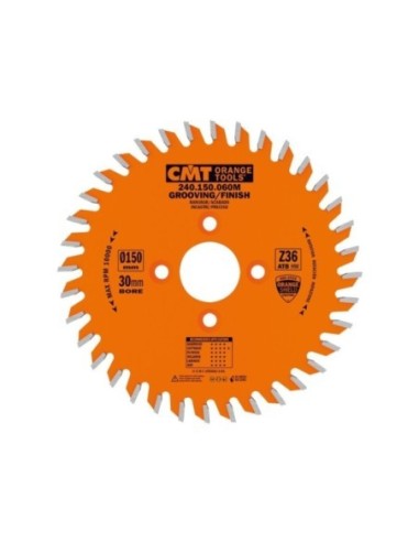 Industrial grooving/finish circular saw blades