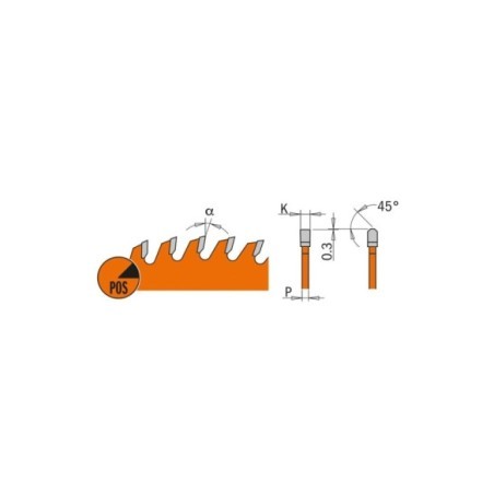 Industrial laminated and chipboard circular saw blades