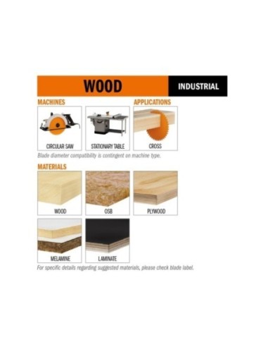 Industrial laminated and chipboard circular saw blades