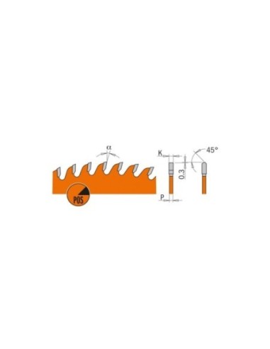 Industrial non-ferrous metal and plastic circular saw blades