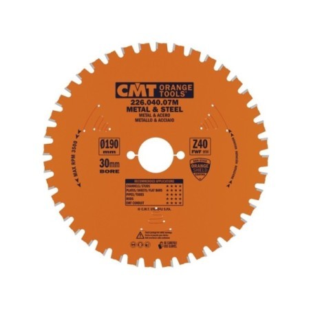 Lames circulaires industrielles pour matériaux ferreux et PVC