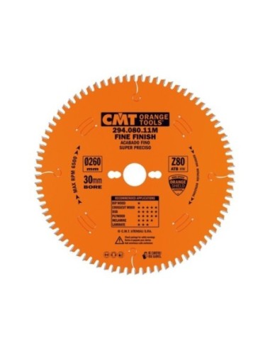 Fine cut-off circular saw blades