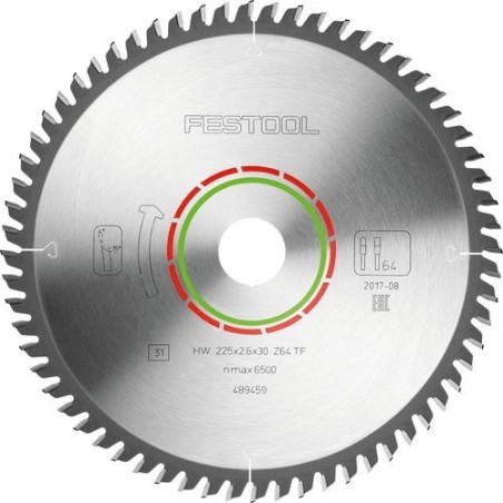 Festool Saw blade LAMINATE/HPL HW 225x2,6x30 TF64